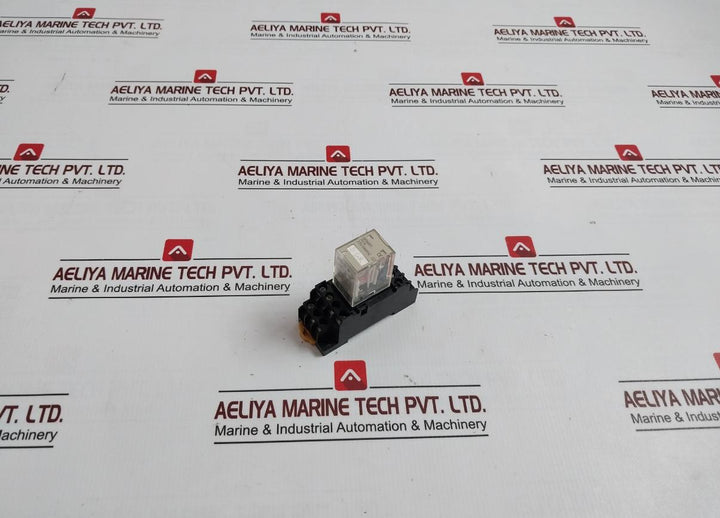 Omron My4 Miniature Power Relay With Base 220/240Vac (S) 5A 250Vac 30Vdc