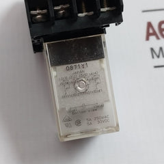 Omron My4 Miniature Power Relay With Base 220/240Vac (S) 5A 250Vac 30Vdc