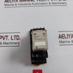 Omron My4 Miniature Power Relay With Base 220/240Vac (S) 5A 250Vac 30Vdc