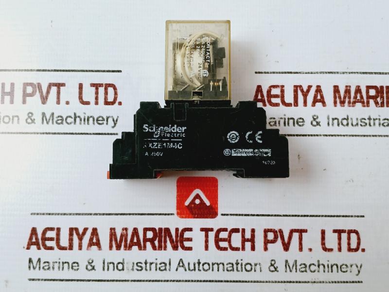 Omron My4 Miniature Power Relay With Schneider Rxze1M4C Plugin Socket 5A 240Vac