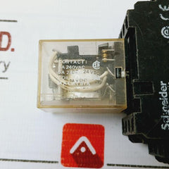 Omron My4 Miniature Power Relay With Schneider Rxze1M4C Plugin Socket 5A 240Vac