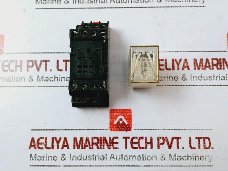 Omron My4 Miniature Power Relay With Schneider Rxze1M4C Plugin Socket 5A 240Vac