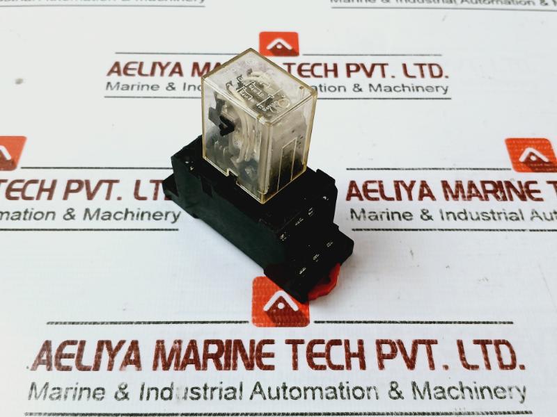 Omron My4 Miniature Power Relay With Schneider Rxze1M4C Plugin Socket 5A 240Vac