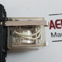 Omron My4 Miniature Power Relay With Socket 0756yt 24vdc