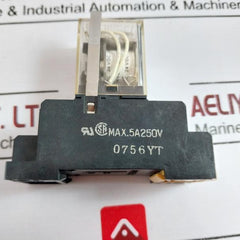Omron My4 Miniature Power Relay With Socket 0756yt 24vdc