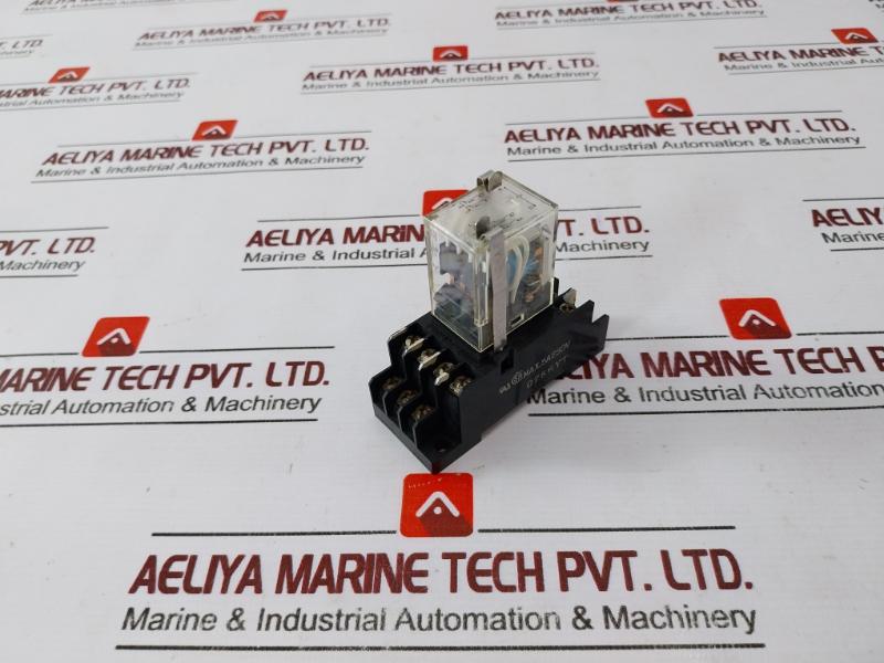 Omron My4 Miniature Power Relay With Socket 24Vdc 5A 250Vac/5A 30Vdc