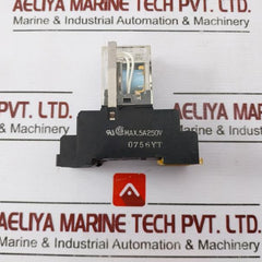 Omron My4 Miniature Power Relay With Socket 24Vdc 5A 250Vac/5A 30Vdc