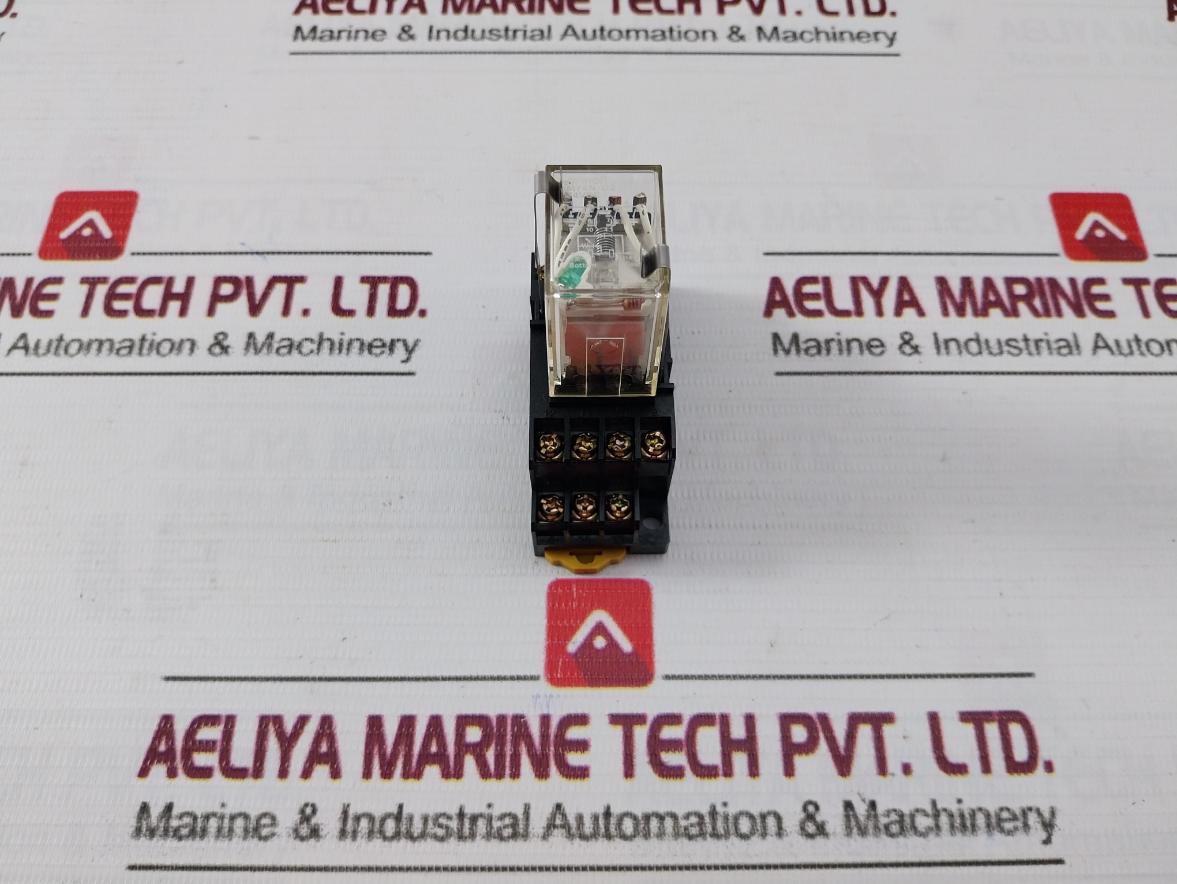 Omron My4N-d2 Miniature Power Relay With Base 24Vdc Iec255 Pyf14A 5A 240V~Ac1