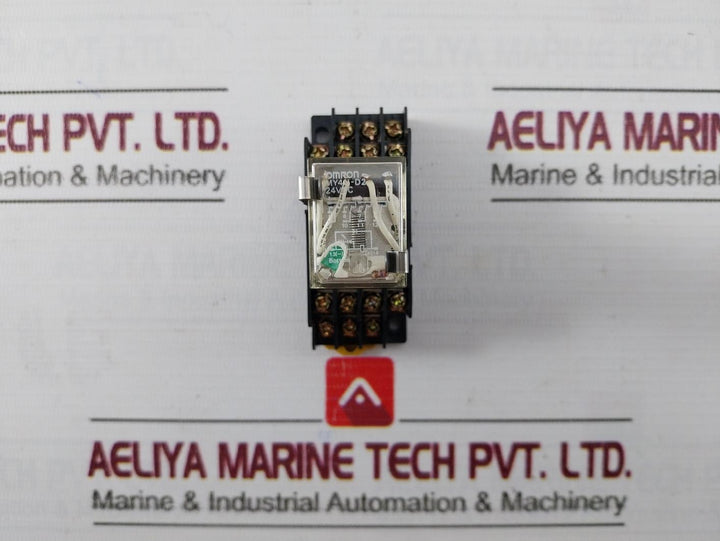 Omron My4N-d2 Miniature Power Relay With Base 24Vdc Iec255 Pyf14A 5A 240V~Ac1
