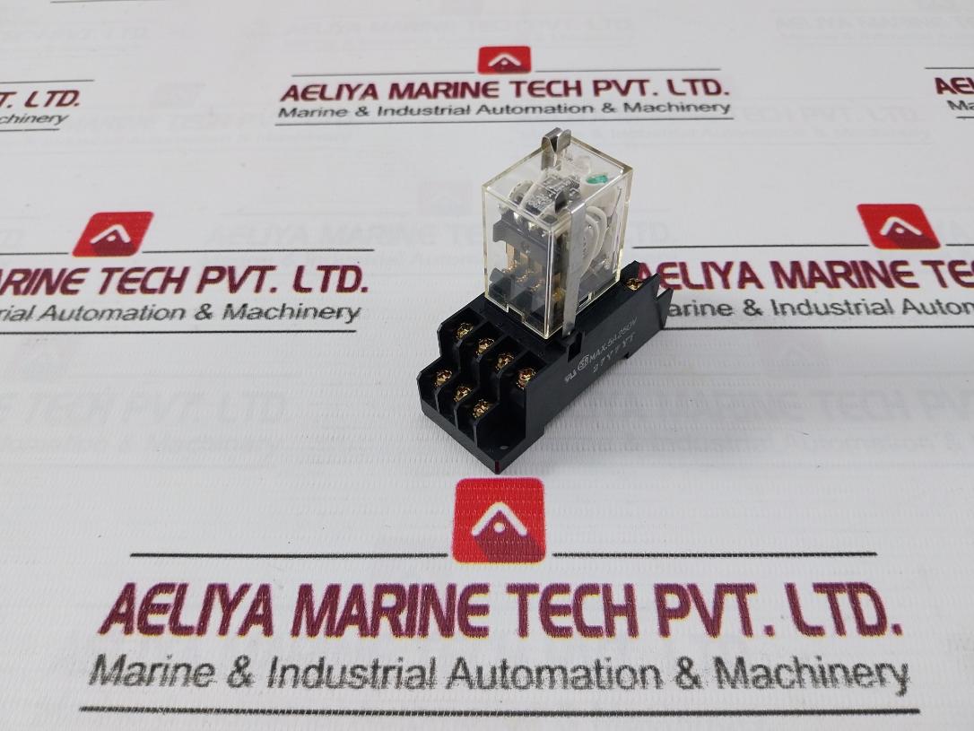 Omron My4N-d2 Miniature Power Relay With Base 24Vdc Iec255 Pyf14A 5A 240V~Ac1
