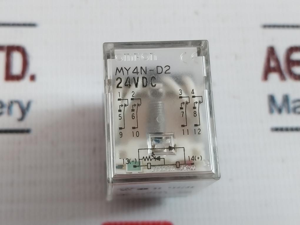 Lot of 6X Omron My4n-d2 Power Relay 5a 250vac