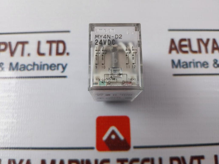 Lot of 3X Omron MY4N-D2 Relay 24Vdc
