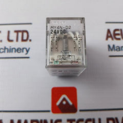Lot of 3X Omron MY4N-D2 Relay 24Vdc