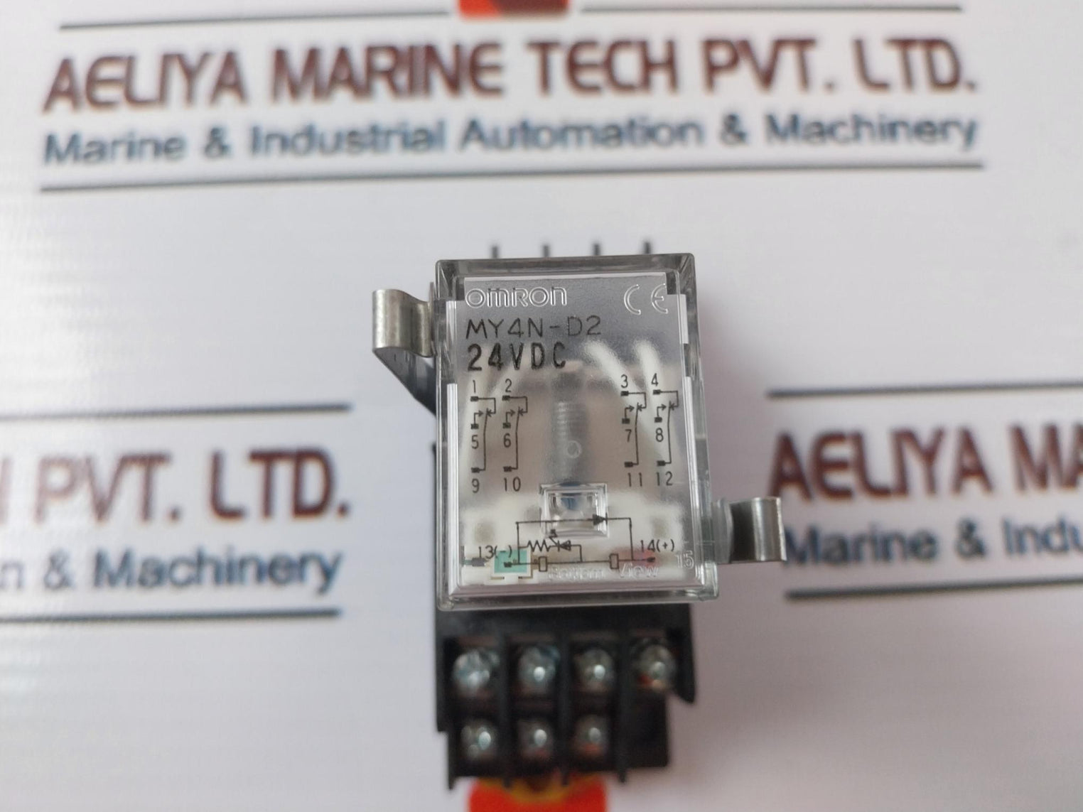 Omron My4N-d2 Relay With Base 24Vdc