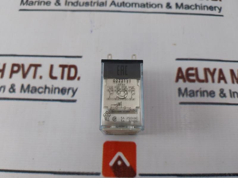 Omron My4N 24 Vdc Single Contact Miniature Power Relay 5A 250Vac 5A 30Vdc