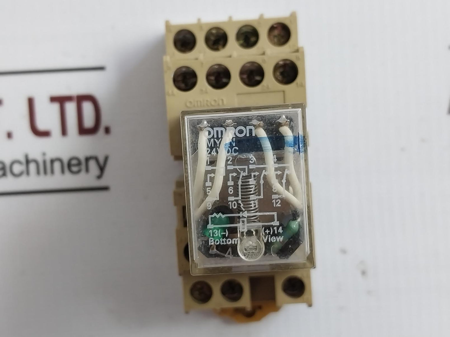 Omron My4N Miniature Power Relay With Base 24Vdc Pyf-14A-n