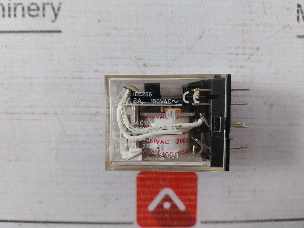 Omron My4N Power Relay 200/220 Vac 3A 150Vac 5A 240Vac 28Vdc