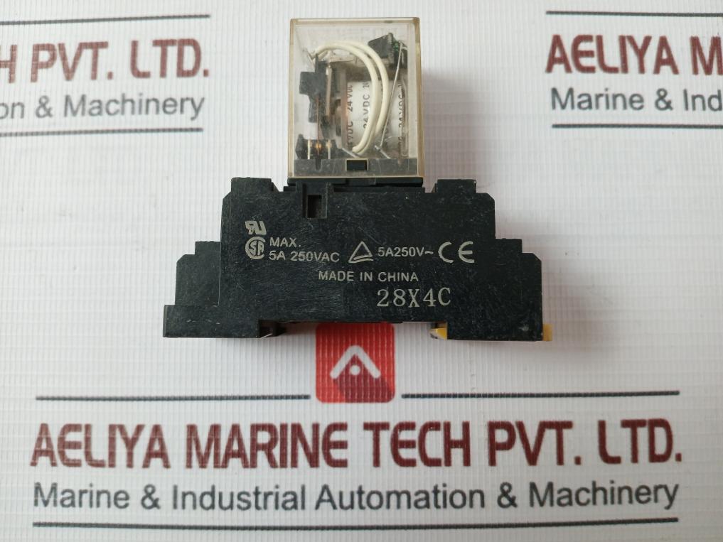 Omron My4N Power Relay 24Vdc 5A 240Vac 28Vdc 250Vac 28X4C