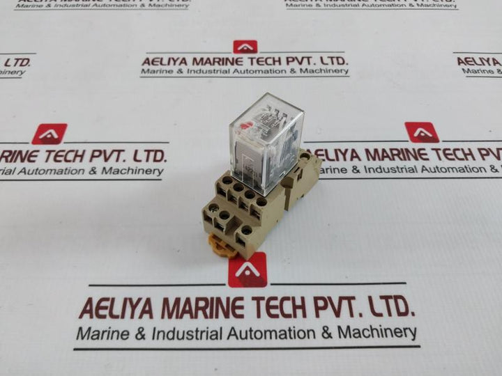 Omron My4N Power Relay With Socket Pyf-14A-n 220/240 Vac 5A 28Vdc