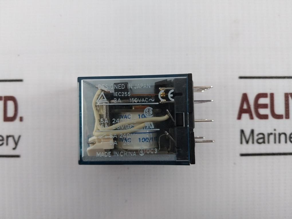 Omron My4Nj Power Relay 100/110Vac 5A 250Vac 3A 150Vac~& 240Vac 28Vdc Pyf14A-e