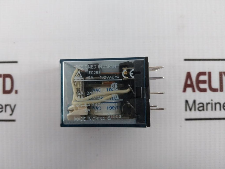 Omron My4Nj Power Relay 100/110Vac 5A 250Vac 3A 150Vac~& 240Vac 28Vdc Pyf14A-e