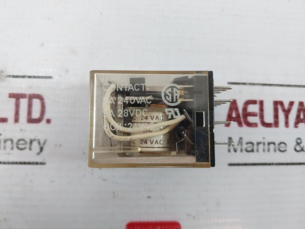 Omron My4 Power Relay 24Vac Coil 5A 240Vac/28Vdc