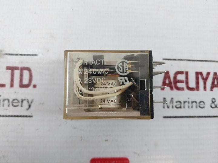 Lot of 3X OMRON MY4 Power Relay 24VAC Coil 5A 240VAC/28VDC