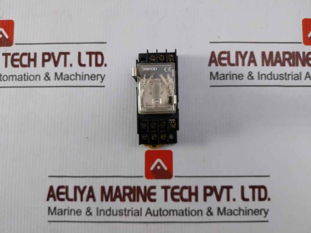 Omron My4 Power Relay With Base 24Vdc 5A 250Vac