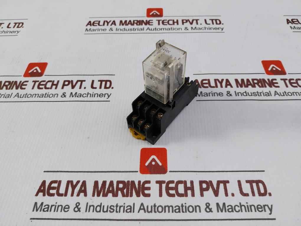 Omron My4 Power Relay With Base 24Vdc 5A 250Vac