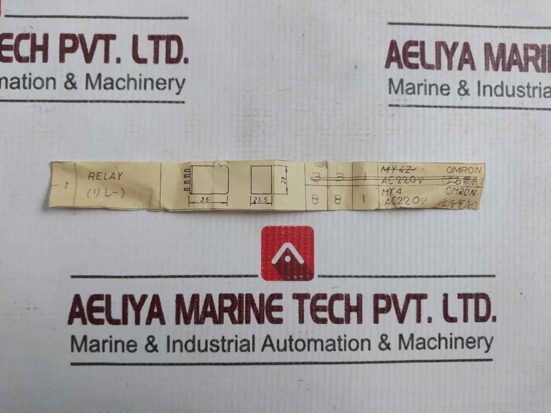 Omron My4 Relay 5A 240V