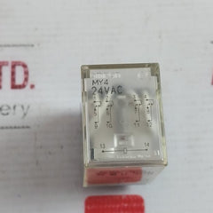 Omron My4 Safety Relay 24Vac 5A 250Vac 30Vdc 11X2Y1