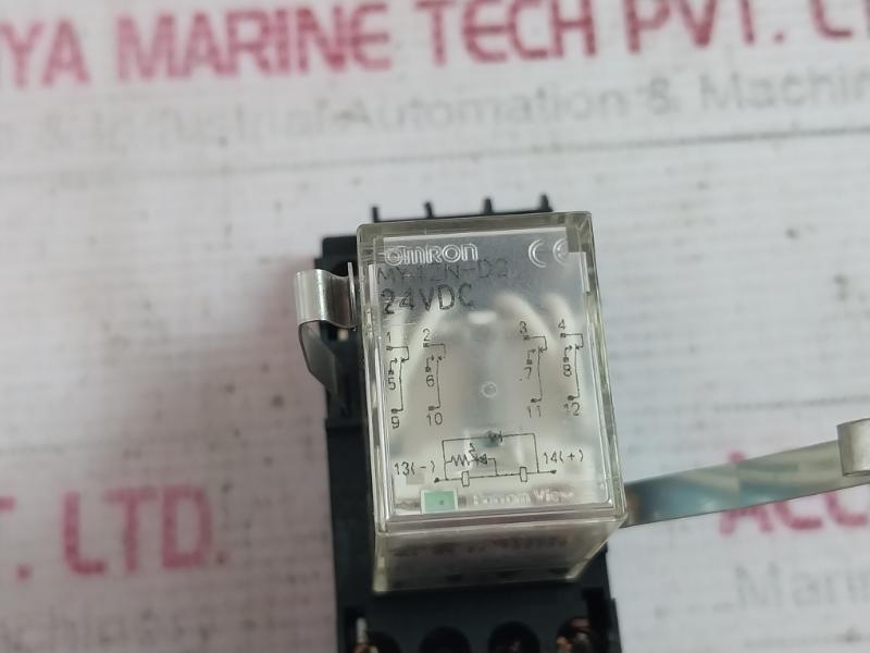 Omron My4Zn-d2 Miniature Power Relay 24Vdc 5A 250Vac 30Vdc