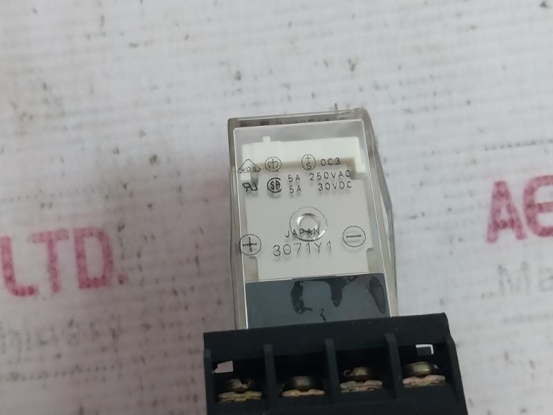 Omron My4Zn-d2 Miniature Power Relay 24Vdc 5A 250Vac 30Vdc