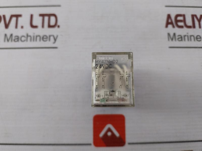 Omron My4Zn-d2 Miniature Power Relay W/ Base 30Vdc Pyf14A-e Max.5A 250Vac 24Vdc