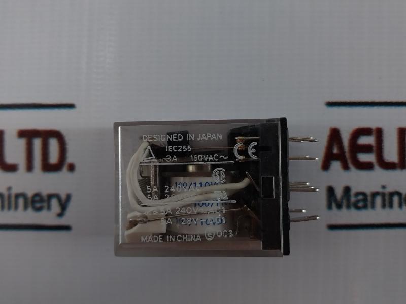 Omron My4n 100/110vdc Relay 3a 150vac 5a 240vac 5a 28vdc