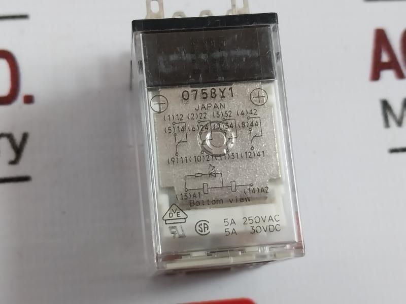 Omron My4n Dc24 Miniature Power Relay 24vdc 5a 250vac/5a 30vdc