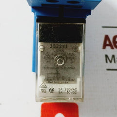Omron My4n Miniature Power Relay W/ Finder 94.04 Series Socket 5a 250vac 30vdc