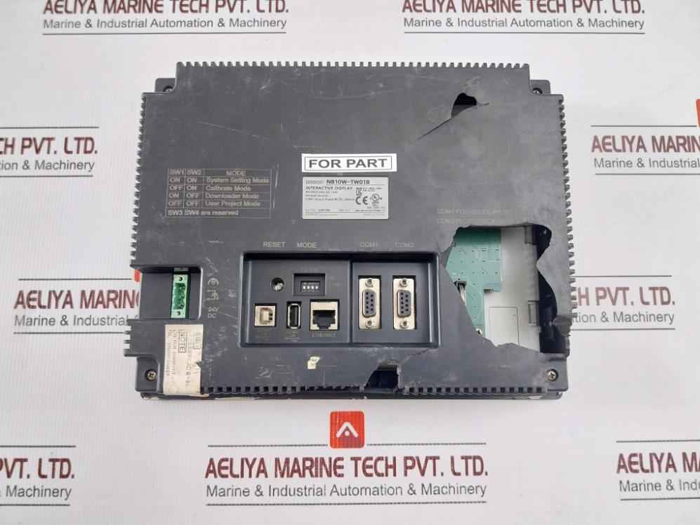 Omron Nb10W-tw01B Interactive Display Touch Panel 24V Dc 14W (Not Working)