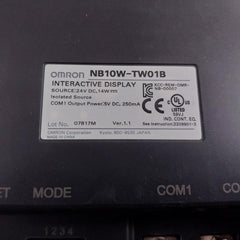 OMRON NB10W-TW01B Interactive Display Touch Panel