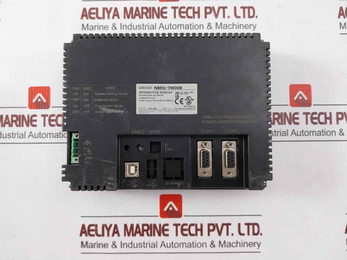 Omron Nb5Q-tw00B Operator Interface Interactive Display 24Vdc 6W (Not Working)