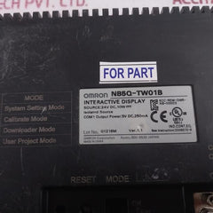 Omron Nb5Q-tw01B Hmi Operator Panel 24V Dc 10W Ver 1.1 5V Dc 250Ma