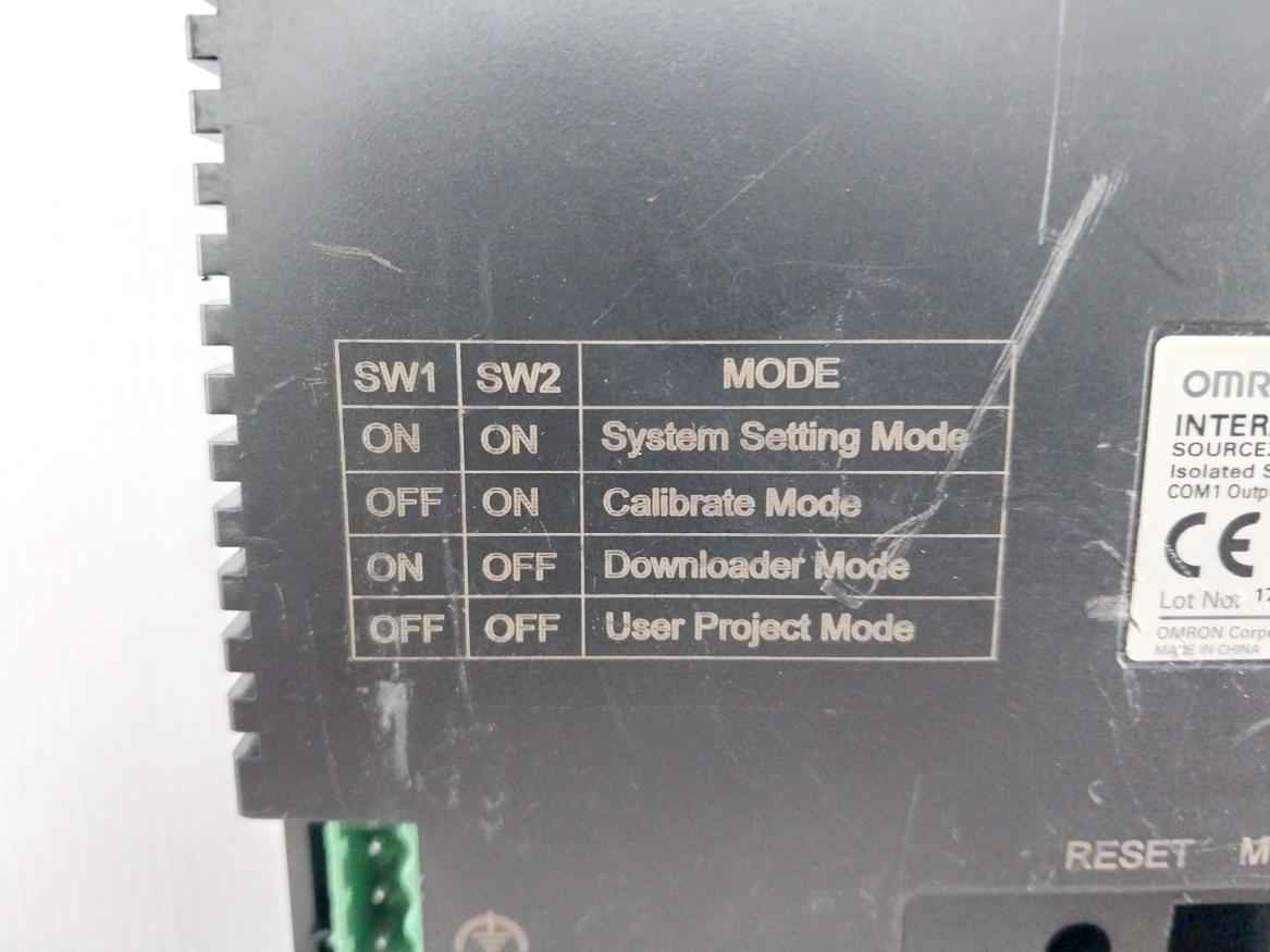 Omron Nb7w-tw00b Programmable Terminal Interactive Display Panel 5vdc 250ma