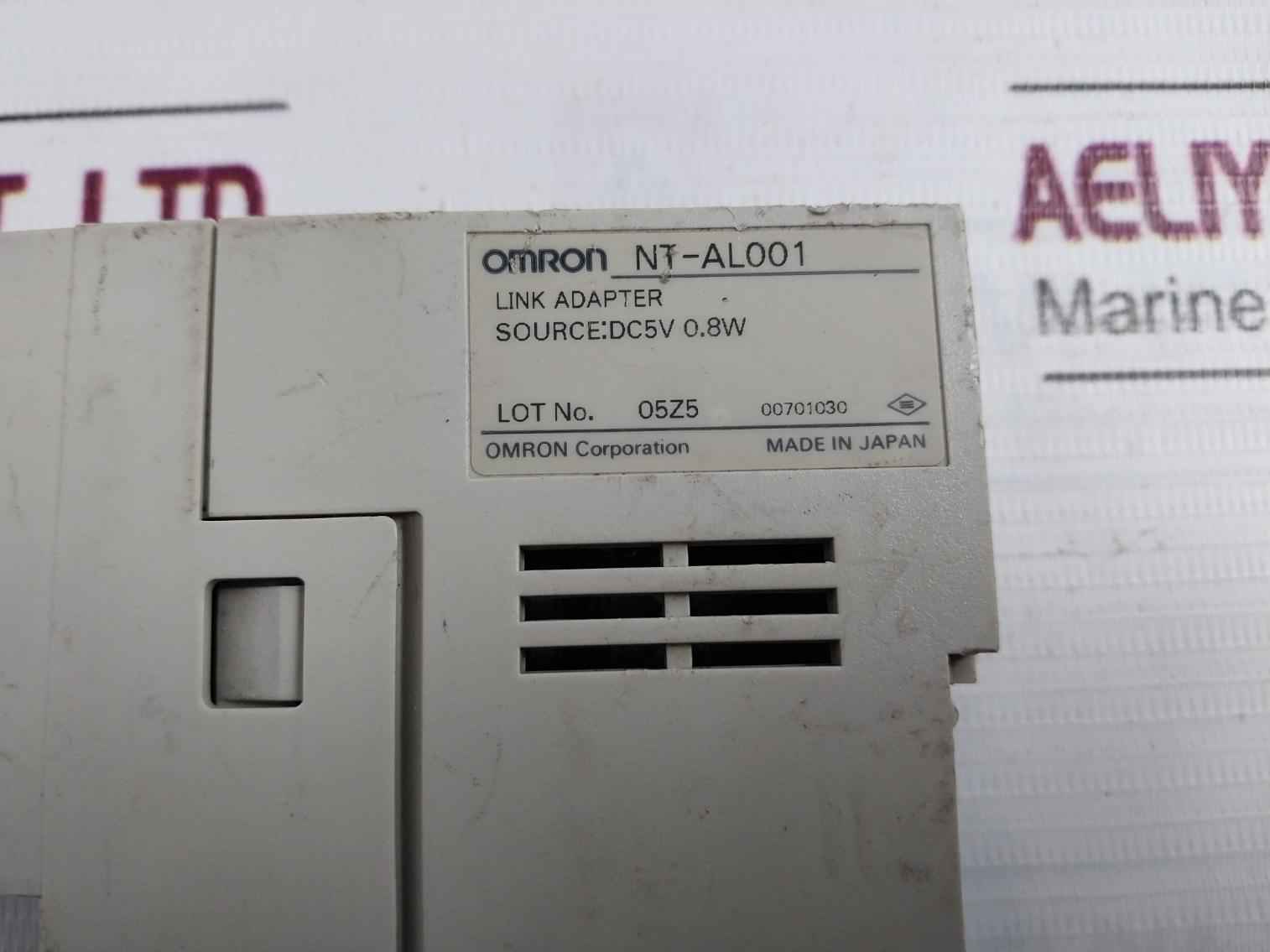 Omron Nt-al001 Link Adapter Dc5V 0.8W Rs-232C