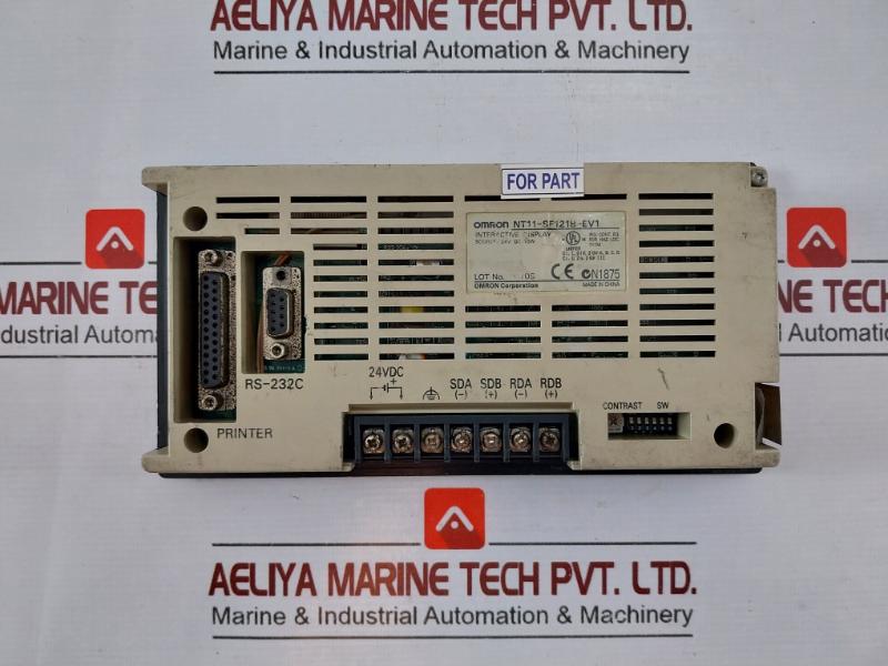 Omron Nt11-sf121B-ev1 Interactive Display 24V Dc 10W 410 Gm
