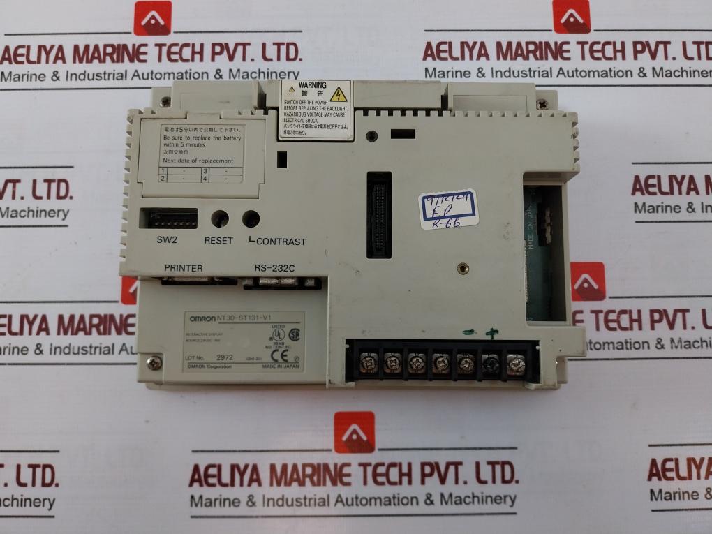 Omron Nt30-st131-v1 Panel Touch Operator Interface, 24Vdc 15W