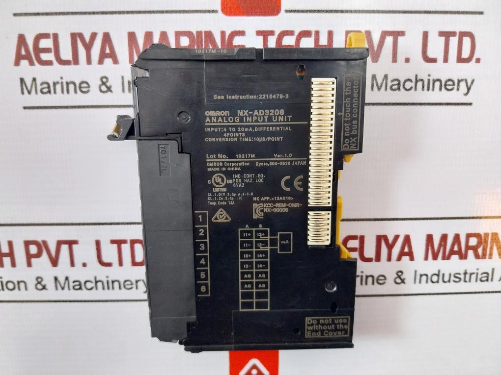 Omron Nx-ad3208 4-points Analog Input Unit 4-20Ma