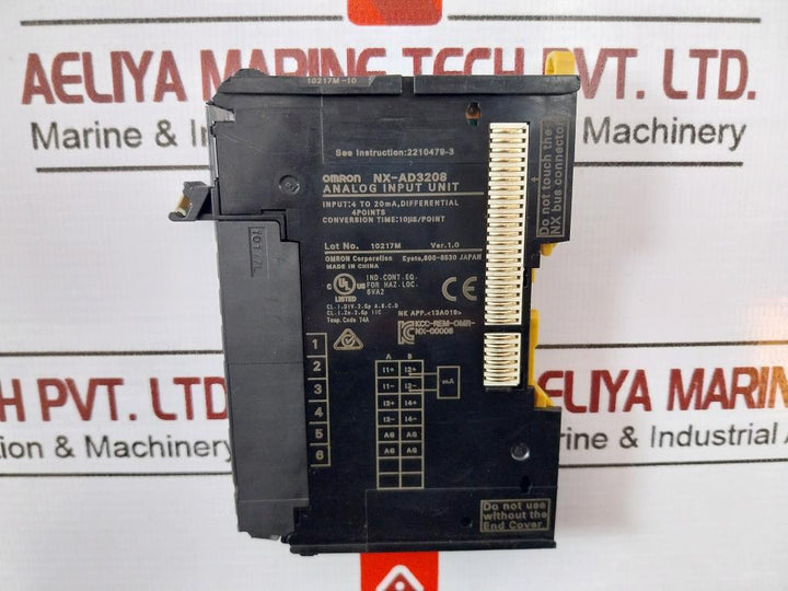 Omron Nx-ad3208 4-points Analog Input Unit 4-20Ma