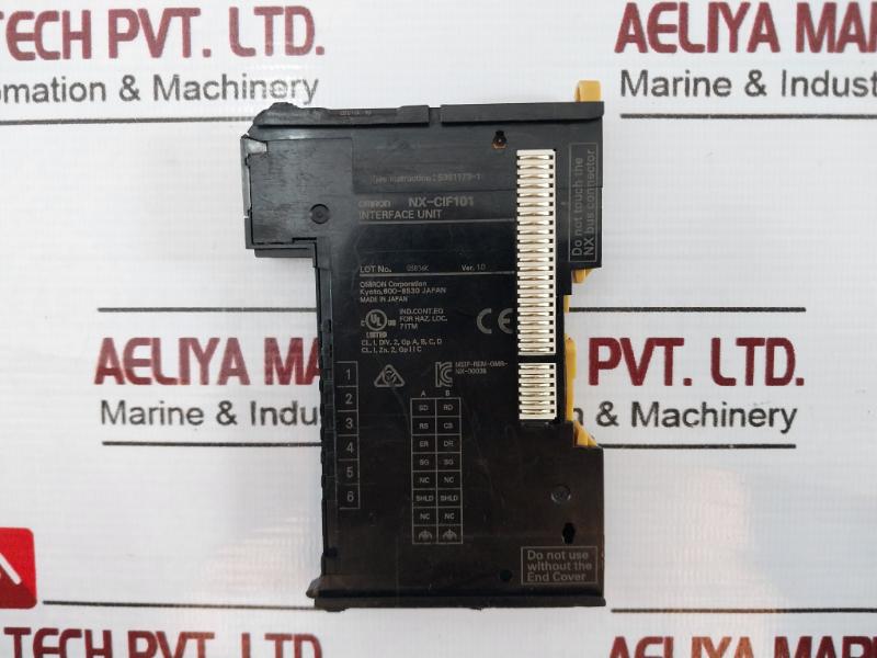 Omron Nx-cif101 Communication Interface Unit Ver 1.0 03816K-10