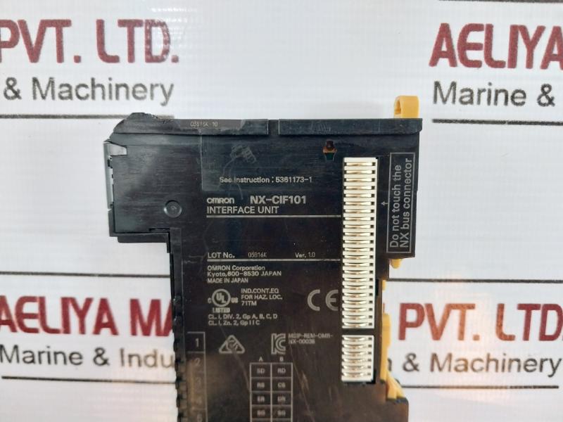 Omron Nx-cif101 Communication Interface Unit Ver 1.0 03816K-10