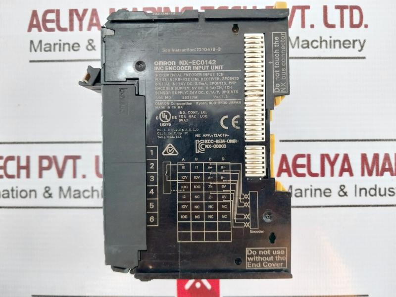 Omron Nx-ec0142 Incremental Encoder Line Driver Input Unit 24Vdc